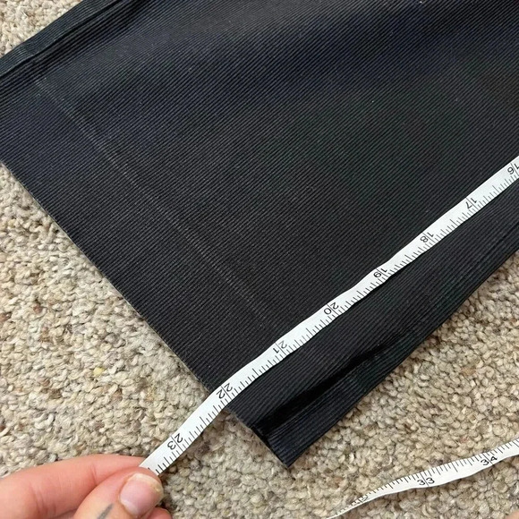 Express Womens Pants Black‎ Low Rise Buckle Size 6 M Editor Oldskool Boot Grunge - Picture 3 of 12